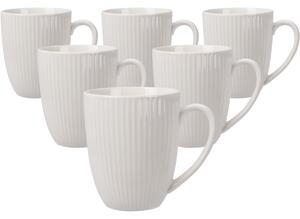 Zestaw 6 kubków porcelanowych Linie 370 ml