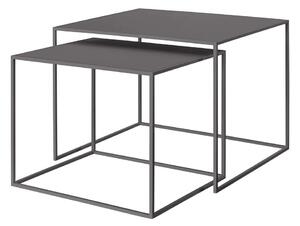 Ciemnoszare metalowe stoliki zestaw 2 szt. 50x60 cm Fera – Blomus