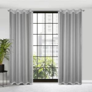 Firana gotowa EUROFIRANY Noelia 140 x 250 cm Srebrny