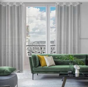 Firana gotowa EUROFIRANY Noelia 140 x 250 cm Srebrny