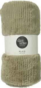 Koc Stripy szarozielony, 150 x 120 cm