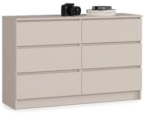 Kaszmirowa komoda z 6 szufladami L9-W39