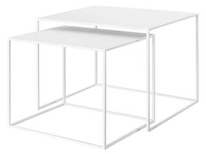Białe metalowe stoliki zestaw 2 szt. 50x60 cm Fera – Blomus