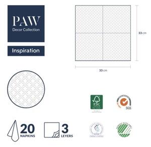 Serwetki papierowe PAW 33x33 cm dekoracyjne stołowe na przyjęcie 20 szt