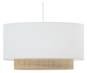 Biało-naturalny tekstylny abażur ø 60 cm Erna – Kave Home