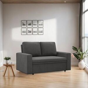 Sofa dwuosobowa, BLOM, Mikrofaza, 148x87x90 cm, szary | TYLETEGOTU
