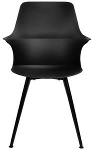 Krzesło Brazo High Czarne - Polipropylen, Metal