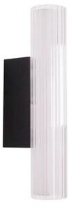 Kinkiet Fayette W0363 ryflowany klosz, szkło