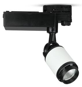 Oprawa Track Light LED V-TAC 10W 24st Czarny Biały VT-4512 6400K 800lm