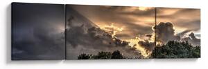 Obraz chmur i lasu (170x50 cm)