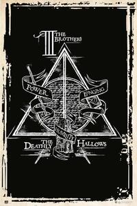 Plakat, Obraz Harry Potter - Deathly Hallows Symbol, (61 x 91.5 cm)