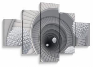 Obraz abstrakcji 3D (125x70 cm)