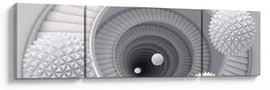 Obraz abstrakcji 3D (170x50 cm)
