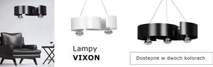 Vixon 1 White 306/1 Nowoczesna Lampa Wisząca Chrom Biała