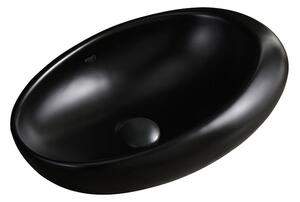 Umywalka nablatowa HYDROSAN EMMA-MTB-490 Owalny Czarny mat