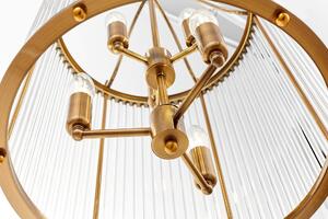 Lumina Deco Lampa Wisząca Loft Mosiężna Boston W6