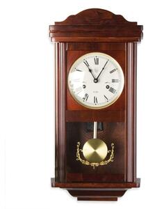 Zegar ścienny wiszący wahadłowy THESEUS Mahagoni 60 cm