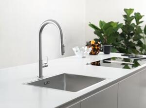Bateria kuchenna stojÄ ca FRANKE Maris Slim Clear Water J pull-out do filtra wody Chrom 120.0730.870