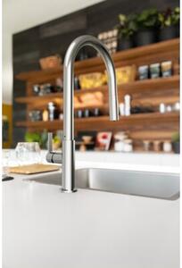 Bateria kuchenna stojÄ ca FRANKE Maris Slim Clear Water J pull-out do filtra wody Chrom 120.0730.870