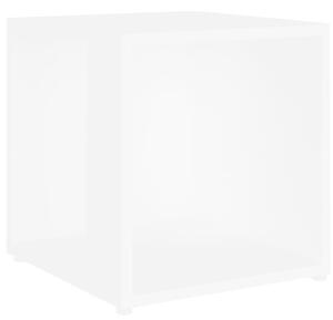 Stolik boczny, biały, 33x33x34,5 cm, materiał drewnopochodny