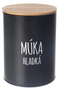 Orion Pojemnik blaszany na zwykłą mąkę BLACK