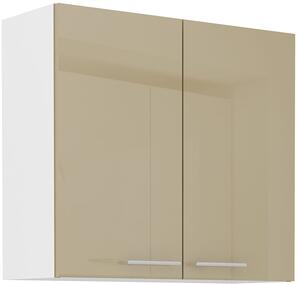 Szafka kuchenna wisząca górna LARA 80 G-72 2F Cappucino/Biały
