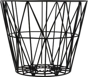 Kosz metalowy Ferm Living czarny L