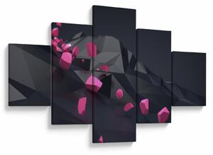 Obraz abstrakcji 3D (125x70 cm)
