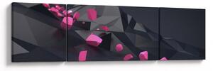 Obraz abstrakcji 3D (170x50 cm)