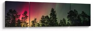Obraz zorzy polarnej (170x50 cm)