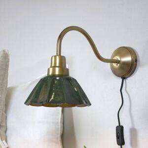 PR Home Kinkiet Ester, zielony, salon / jadalnia, metal, vintage