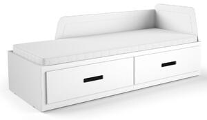 Drewniane łóżko dziecięce podwójne 80x200, z pojemnikiem, szufladami