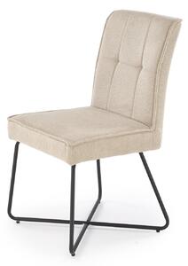 Eleganckie krzesło na metalowym stelażu K534 Halmar