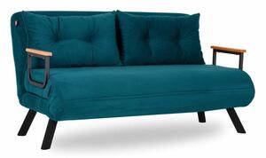Podwójna rozkładana sofa, 133 x 50 cm, kolor petro