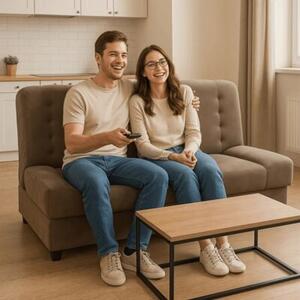 Sofa kanapa rozkÅadana z funkcjÄ spania wersalka dwuosobowa beÅ¼owa piano
