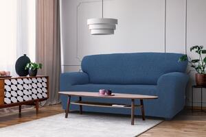 Pokrowiec elastyczny na sofę Denia niebieski, 180 - 220 cm, 180 - 220 cm
