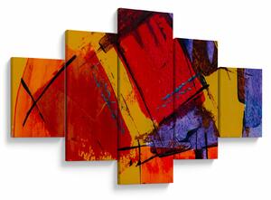 Obraz abstrakcji (125x70 cm)