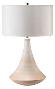 Kremowa lampa stołowa Pinner - matowa podstawa, kremowy abażur