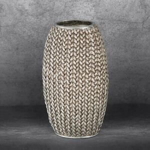 Wazon EUROFIRANY Moli 16 x 12 x 27 cm Srebrny