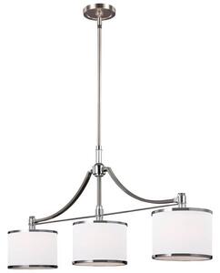 Elegancka lampa wisząca Prospect Park - Ardant Decor - białe klosze z abażurem