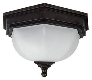 Lampa sufitowa Fairford – Ardant Decor – szkło, brązowe wykończenia