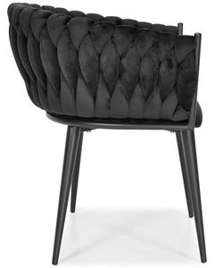 Stylowe krzesło tapicerowane ROSA - czarne