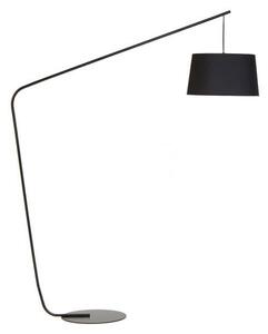Nowoczesna lampa podłogowa Lobby - Frandsen Lighting - czarna, z abażurem