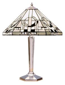 Lampa stołowa Metropolitan - Interiors - srebrna podstawa