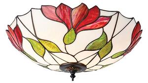Kwiatowa lampa sufitowa Botanica - Interiors - szkło witrażowe
