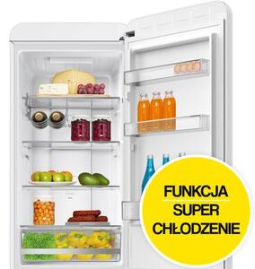 Lodówka AMICA FK3495.3FWAA Retro No frost 186.5cm Biała