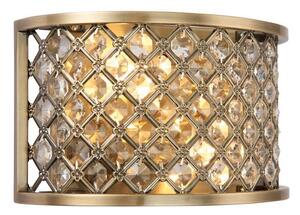 Elegancki kinkiet Hudson - Endon Lighting - złoty, kryształki