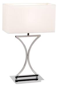Oryginalna lampa stołowa Epalle - Endon Lighting - biała, chrom