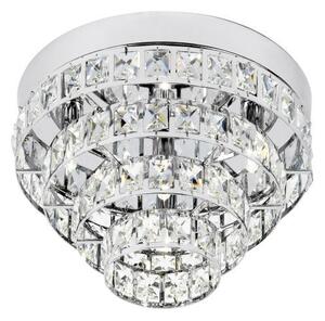 Elegancki plafon Motown - Endon Lighting - srebrny, kryształki