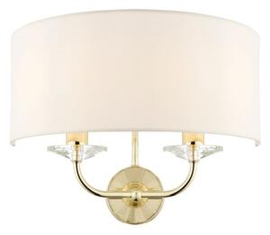 Lampa ścienna Nixon - Endon Lighting - złota, biała